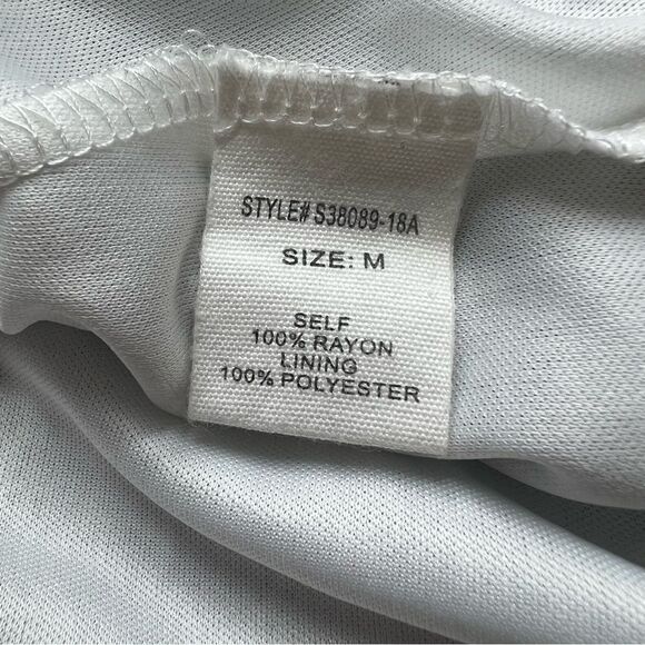Altar’d State Tiered Ruffle Black and White Printed Smocked Skirt Size Medium - Picture 6 of 10
